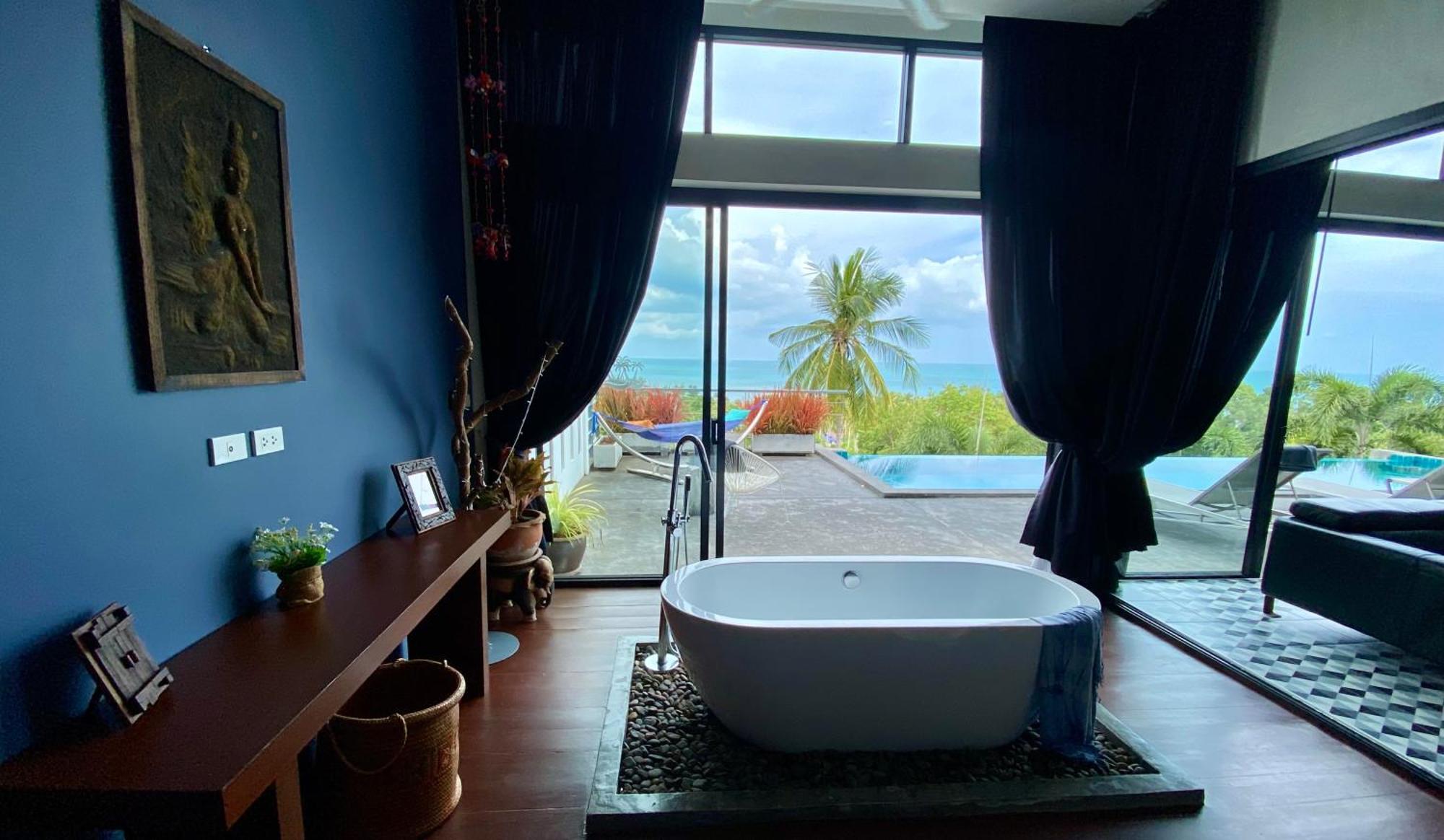 Ko Samui Seaview Pool Villa Philippa With Car Laem Set Beach Exterior photo